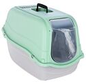 Kuweta dla kota Minka jasnoszara/miętowa 57 cm x 39 cm x 41 cm