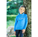 Dziecięca bluza ze stójką Covalliero S/S 2022, niebieska