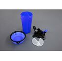 Kubek podróżny na wodę i karmę dla psów, 2 x 350 ml, niebieski