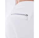 Bryczesy damskie EQUILINE Cedar z lejem, białe