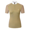 Koszulka wyścigowa damska Covalliero S/S 2026, brązowa
