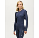 Koszulka damska z długim rękawem TOMMY HILFIGER Adele Sunguard, ciemnoniebieska
