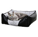 Legowisko dla psów i kotów Chiara, czarno/szare