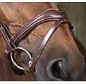 Skórzana uzda Norton Pro Vaque, brązowa