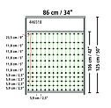 Bramka do siatek dla elektrycznych ogrodzeń, wysokość 125 cm, długość 86 cm