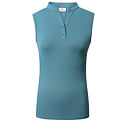 Top damski Covalliero S/S 2023, jasnoniebieski