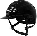 Kask jeździecki Covalliero Elite Polo błyszczący, czarny